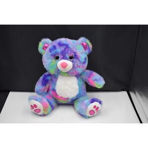 Fiesta Rainbow Plushie Stuffed Animal 10" Sparkle Eyes Tie-dye Sku#6
